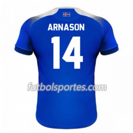 Camisetas Islandia Arnason 14 Primera Equipacion Mundial 2018